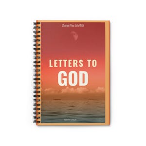 Diario de oración: línea rayada, cuaderno espiral para cambios positivos, cartas a Dios, diario reflexivo, bloc de notas espiritual, devocional