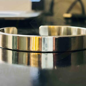 Unisex Heavy 999 Solid Silver 9.5mm x 3mm Hallmarked Bright Polished Torque Cuff Bangle, Thick Heavy Man Women Bangle/Bracelets