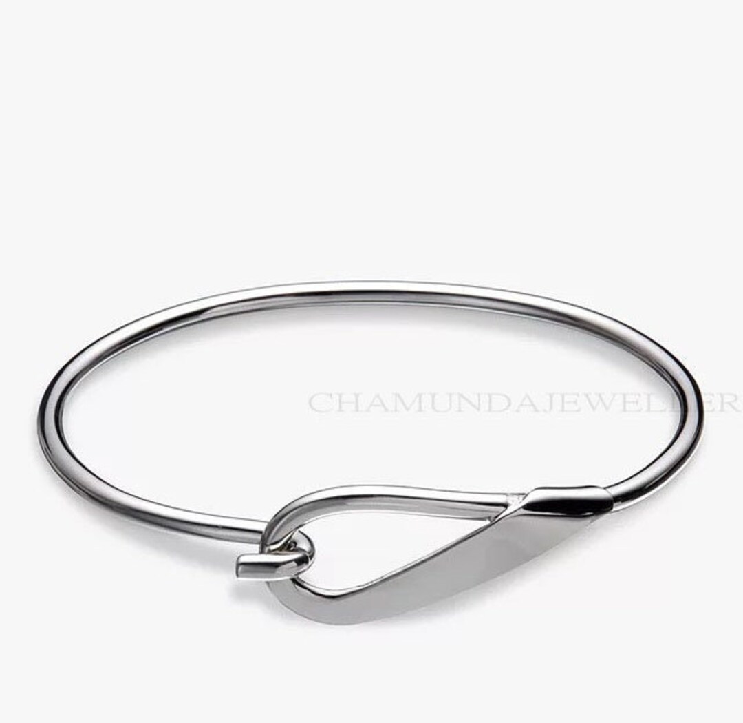 Handmade Sterling Silver Hook Bangle - Caribbean Style - Etsy Canada