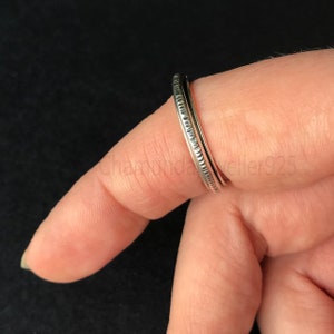 Lined Fidget Spinning Ring, Spinner Ring For Women, Playful Ring, Spinner Ring, Worry Ring, Anxiety Ring, Meditation Ring