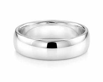 Anillo de boda de plata de ley con ajuste cómodo, 9 mm de ancho y 2 mm de grosor, anillo de boda de plata liso, anillo de banda simple, anillo de promesa bohemio