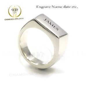 Square Ring, Sterling Silver Ring For Man Women, Geometric Ring, Square Silver Ring, Modern Ring, Square Band, Wedding Band Jewelry