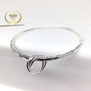 Solid Silver Bangle, Sterling Silver Bangle, Chunky Statement Sterling Hammered Handmade Bracelets, Silver Heavy Bangle, Thick Silver Bangle