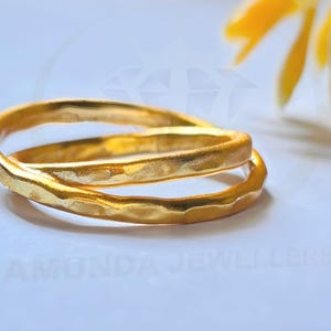 Interlocking Ring, 925 Sterling Silver With gold Rolling Ring, Interlocking Circles Ring, Thin Rings For Women, Weddings Gift Rings