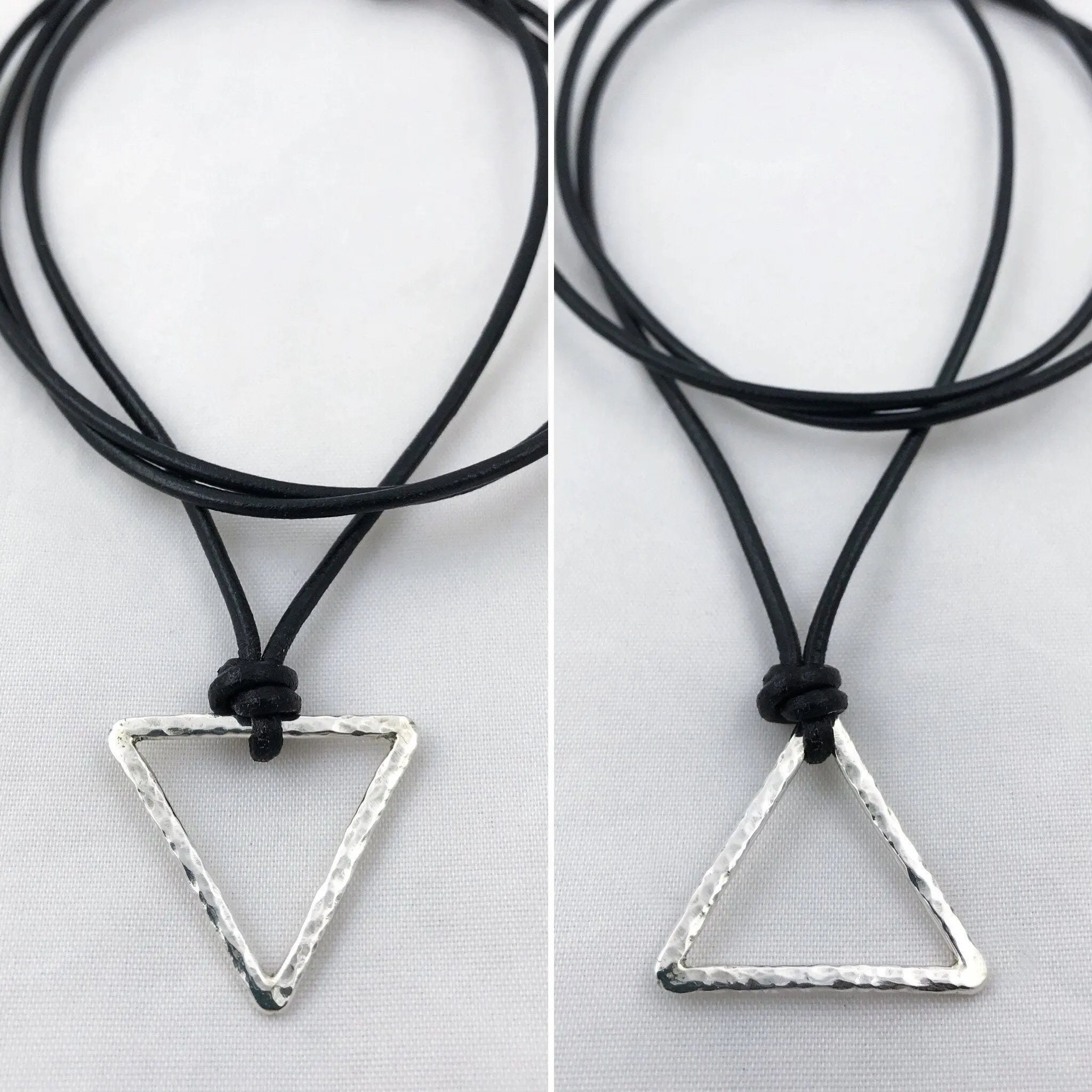 Necklace Png - Mens Black Triangle Necklace Clipart (#352781) - PikPng