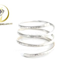 Spiral Ring, Silver Spiral Ring, 925 Sterling Silver Ring, Thic Coil Ring, Swirl Ring, Handmade Ring, Silver Wrap Ring, Gift For Her