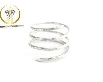 Silverly Marcasite Snake Ring - 925 Sterling Silver Vintage-Style Winding Serpent Ring For Women, Art-Nouveau Gothic Jewelry