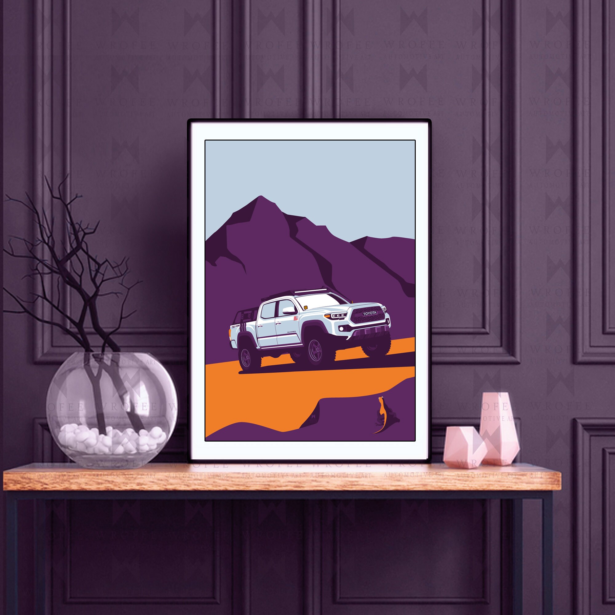 Toyota off Road Poster, Car Wall Art, Car Wall Decor, Exclusive