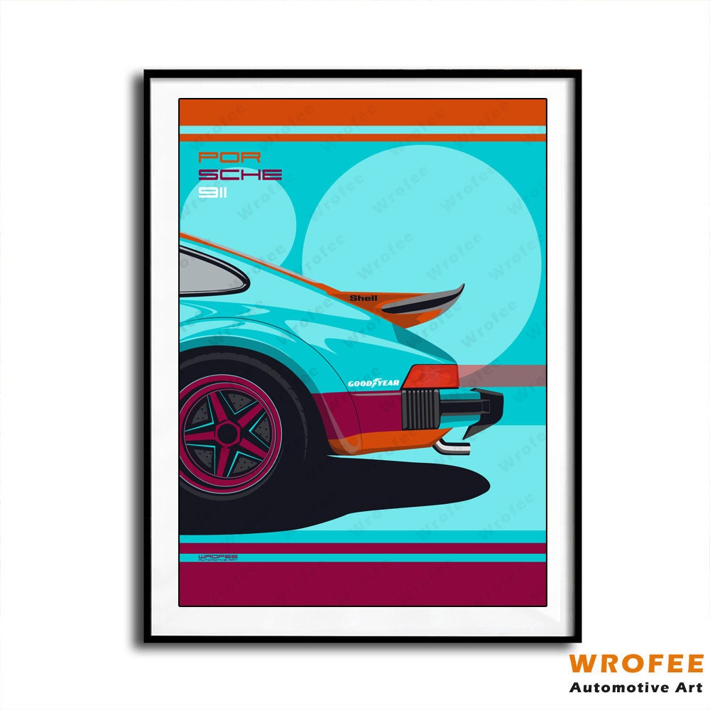 Affiche Poster 61x91,5 Cm Thème Voiture Vintage Sportif - Déco Murale Moderne ARTTOR, Neuf