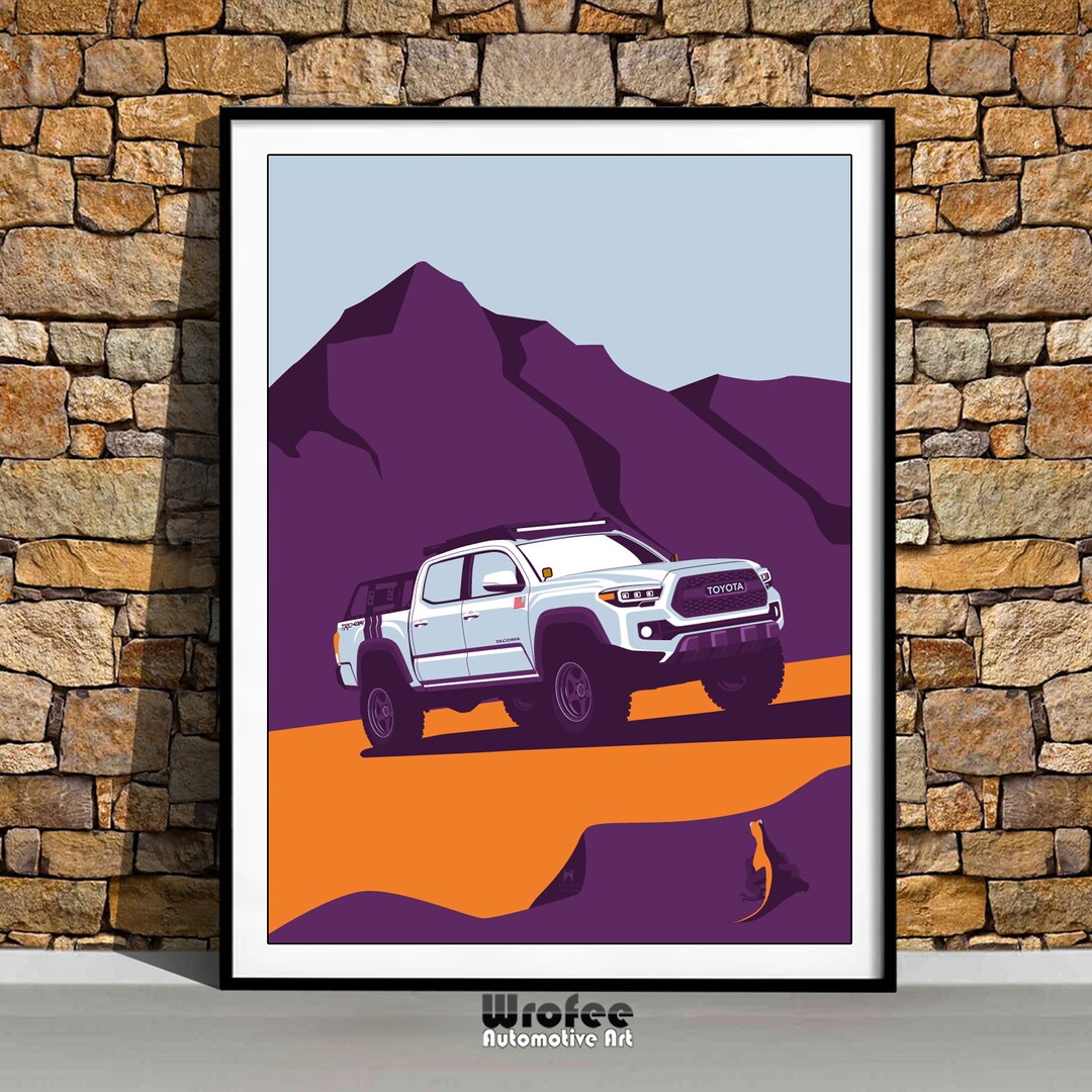 Toyota off Road Poster, Car Wall Art, Car Wall Decor, Exclusive