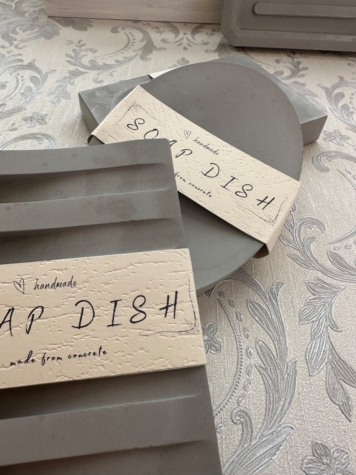 Soap Dish, Draining Soap Dish, Bathroom Accessories, Concrete Soap