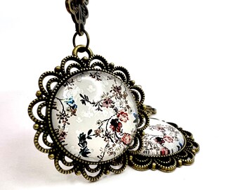 Vintage Flower Earrings: Handmade Round Style