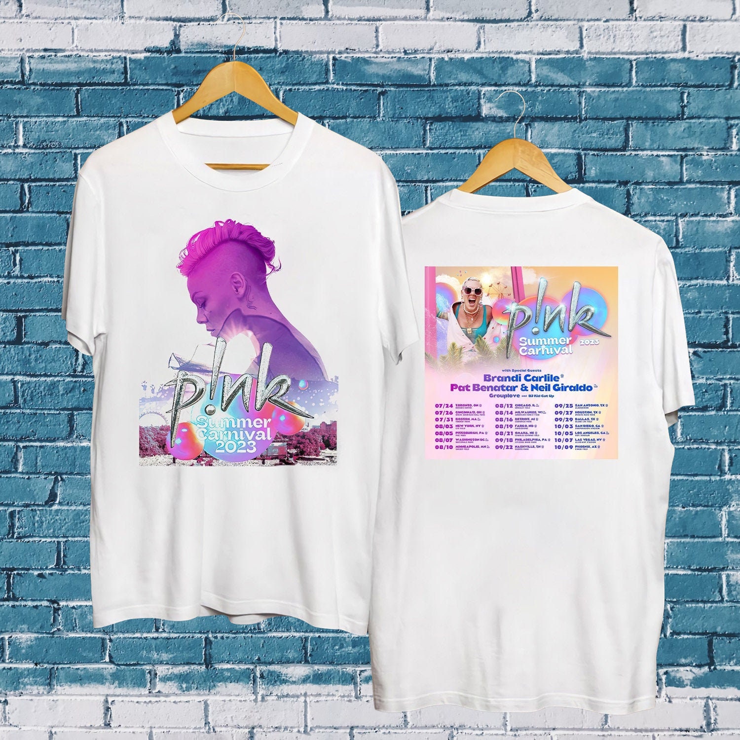 Discover Summer Carnival Tour 2D T-shirt, Pink Summer Carnival Tour 2023 Double Sided Shirt