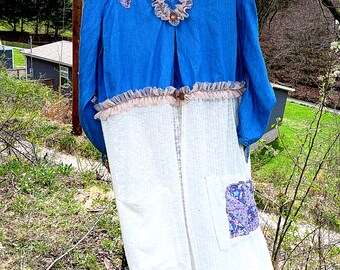 Upcycled One of a Kind Duster Tunika