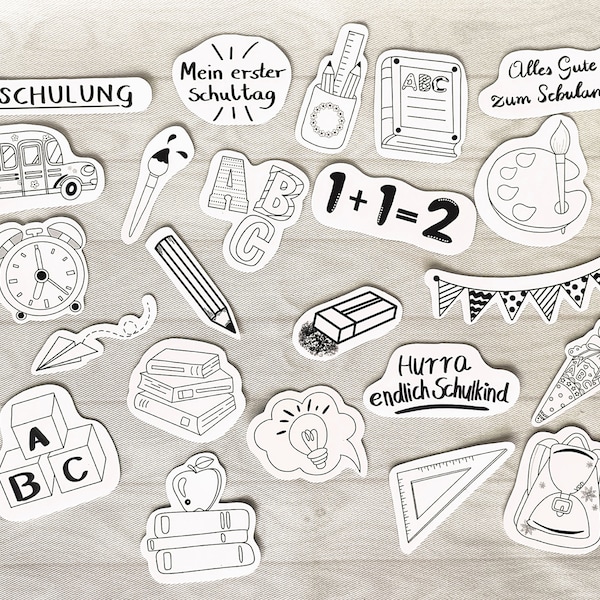 Sticker "Schule" | Sticker | Schulanfang | Vinylaufkleber