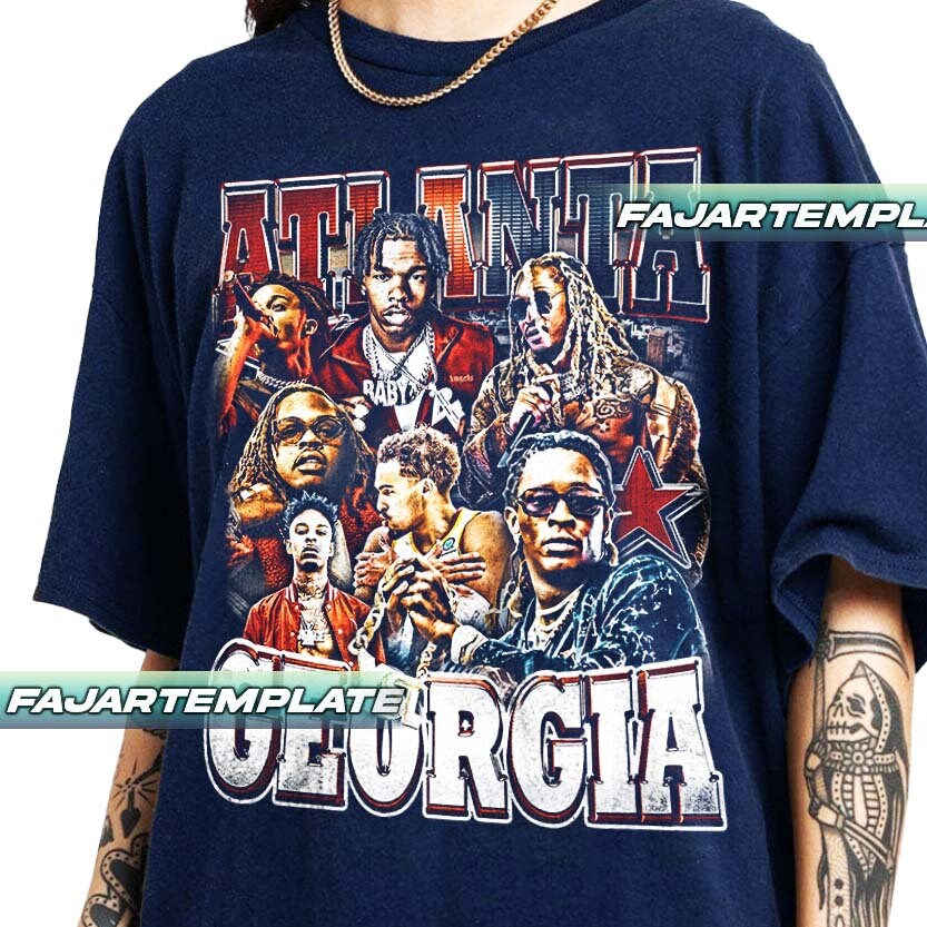 Atlanta Georgia Rappers Legends Vintage T-shirt, Gift for Woman and Man ...