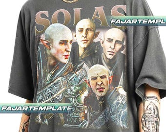Solas Dragon Age Vintage T-Shirt, Gift For Woman and Man Unisex T-Shirt FD