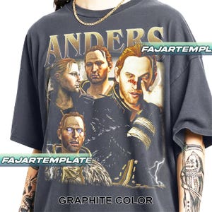 アンダース ドラゴンエイジ ヴィンテージTシャツ、男女兼用ギフトTシャツ FD