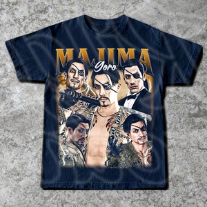 a t - shirt with a picture of two men and a woman on it