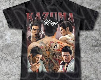 Kazuma Kiryu Vintage T-Shirt, Gift For Woman and Man Unisex T-Shirt