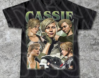 Camiseta vintage de Cassie Cage de Mortal Kombat, regalo para mujer y hombre, camiseta unisex FD