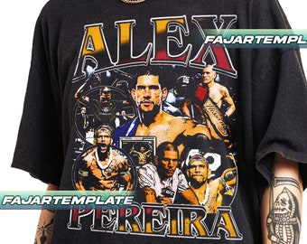 Limited Alex Pereira Vintage T-Shirt, Gift For Woman and Man Unisex Softstyle T-Shirt T1MN453