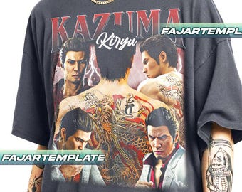 Kazuma Kiryu Yakuza Vintage T-Shirt, Gift For Woman and Man Unisex T-Shirt FD