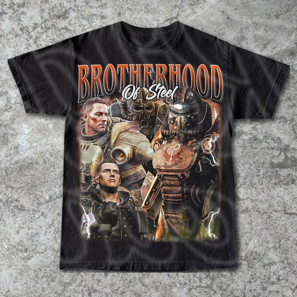 Brotherhood Of Steel Vintage T-Shirt, Gift For Woman and Man Unisex T-Shirt