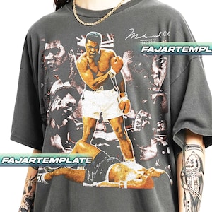 Muhammed Ali Profi-Boxer Vintage T-Shirt, Geschenk für Frau und Mann Unisex T-Shirt FDL050 LD