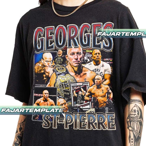 Limited Georges St-Pierre Vintage T-Shir,t Gift For Woman and Man Unisex T-Shirt T1MN4518