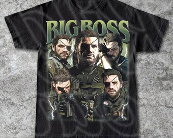 Big Boss Metal Gear Vintage T-Shirt, Gift For Woman and Man Unisex T-Shirt FD
