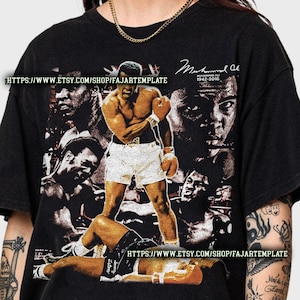 Muhammed Ali Profi-Boxer Vintage T-Shirt, Geschenk für Frau und Mann Unisex T-Shirt FDL050