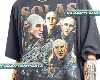 Solas Dragon Age Vintage T-Shirt, Gift For Woman and Man Unisex T-Shirt FD