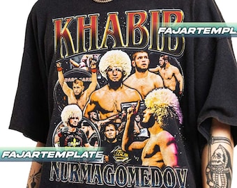 T-shirt vintage Khabib Nurmagomedov en édition limitée, cadeau pour femme et homme T-shirt unisexe T1MN4525