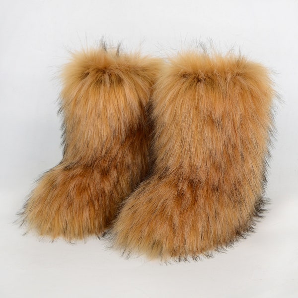 Fur Boots - Etsy