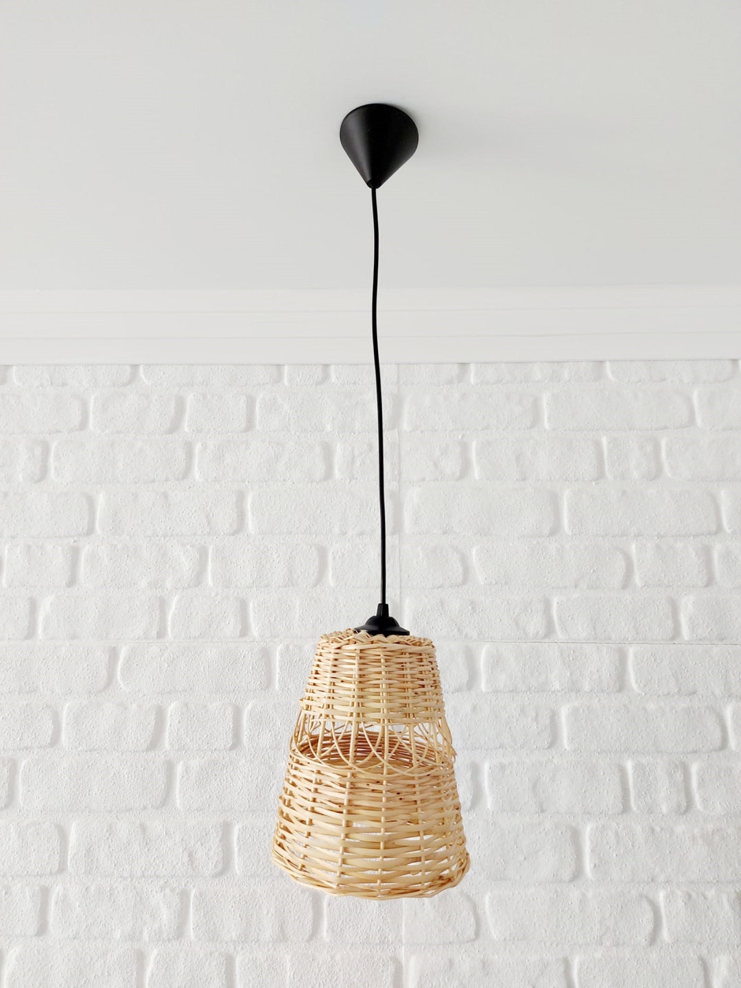 RETRO NOW AĞVA Wicker Pendant Lighting, Pendant Light, Country Lamp
