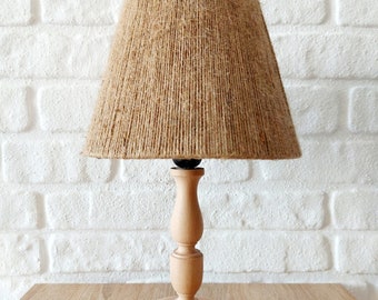RETRO NOW, Perge Natural, Table Lamp, Wood Table Lamp, Bedside Lamp, Wooden Bedside Lamp, Decorative Lamp, Retro lamp, Vintage lamp