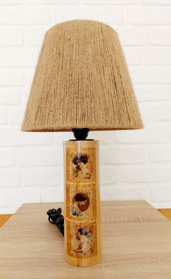 Wooden leg lamp deals