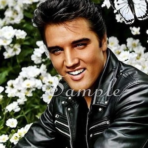Elvis Presley- Fabric Art Quilt Block/Panel -  Rock & Roll - 100% Cotton  ELPR2