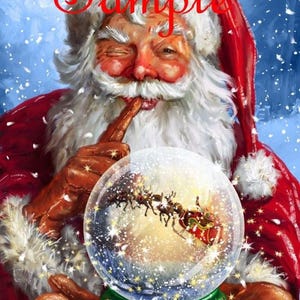 Santa Claus - Fabric Quilt Block - 100% Cotton 8005