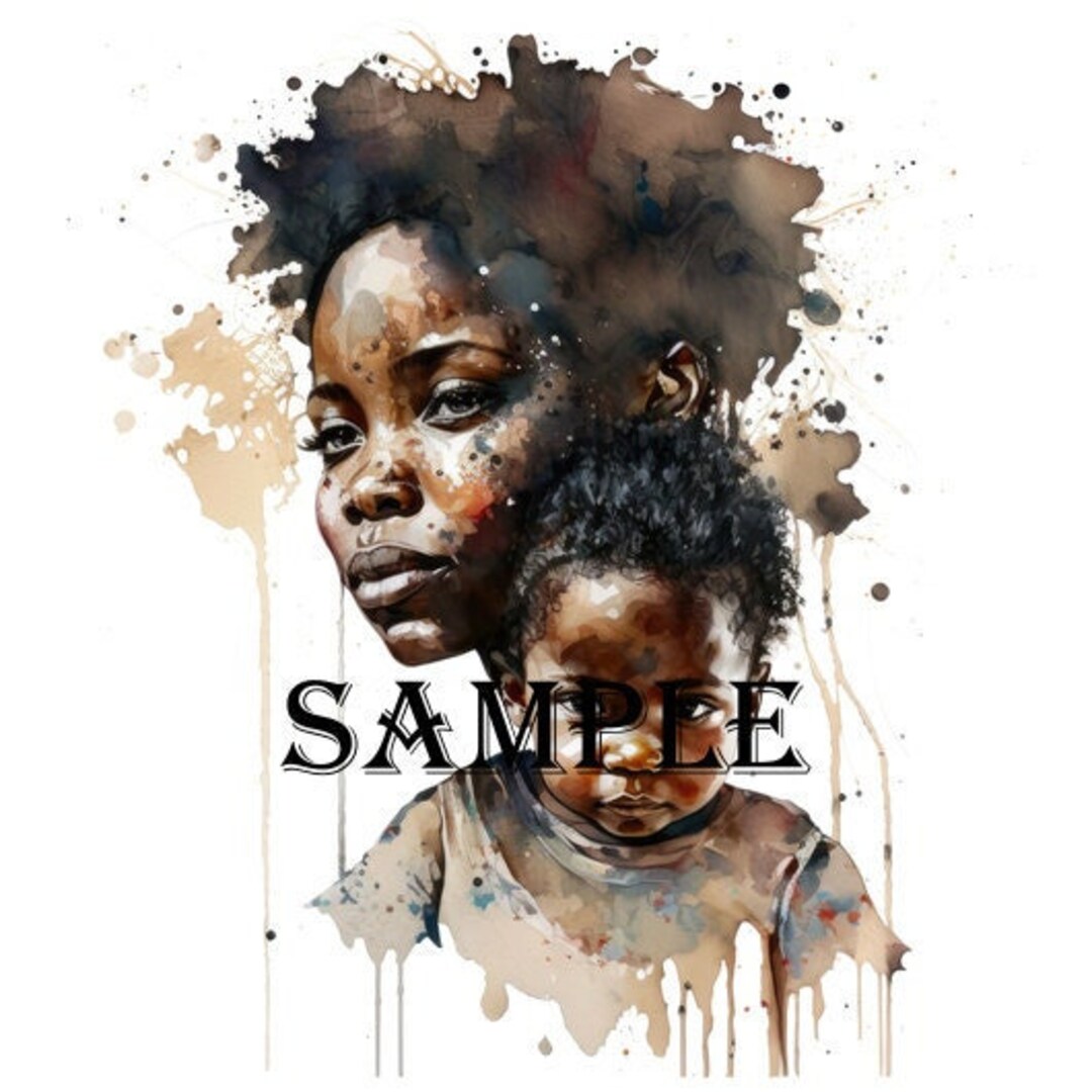 Fabric Quilt Block African American Mother and Child 1 - Etsy