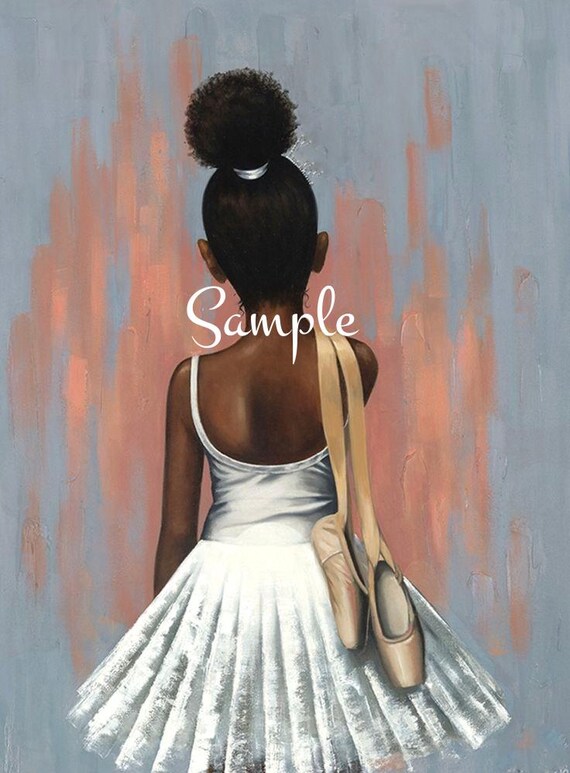 Fabric Quilt Block - African American Ballerina Cotton - 8