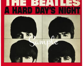 A Hard Days Night - the Beatles - Fabric Art Quilt Block/panel