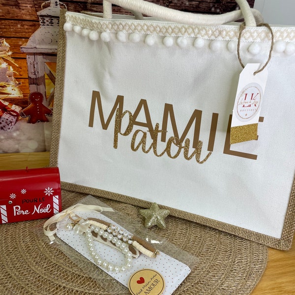 Sac en toile de jute «Mamie »