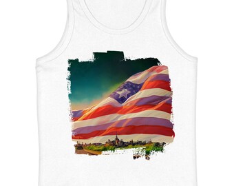 America Design Kids' Jersey Tank - Cool Sleeveless T-Shirt - Art Kids' Tank Top