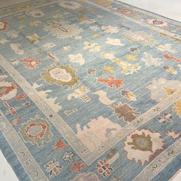 Persian Oushak Rug 10x14 Living Room Navy bluebmodwrn turkish oushakORIENTAL Oushak Rug 3x5 ,5x7, 8x10, 9x12, 10x14.