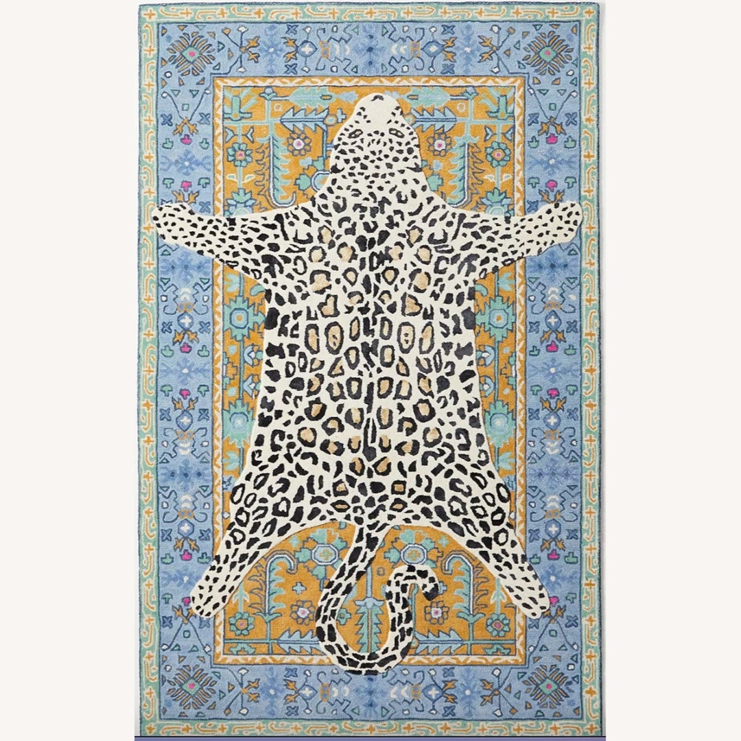 Leopard Rugs for Living Room 8x10, Custom Rugs for Bedroom Aesthetic ...