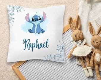 Stitch cushion personalized birth or first name