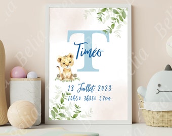 Personalized birth poster.