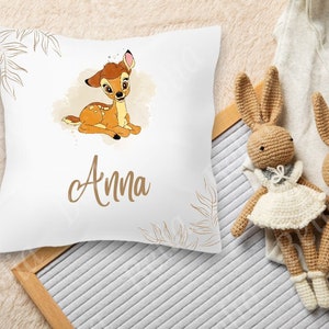 Bambi Panpan cushion personalized birth or first name